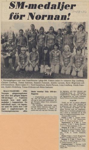 1978 IF Nornanbilder SM medaljer för Nornan